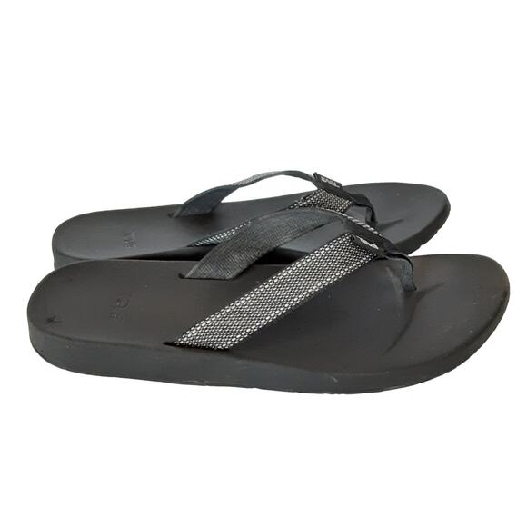 Teva Voya Azure Flip Flops Black Toe Post Sandals Womens Thong Water Shoes - Picture 3 of 7
